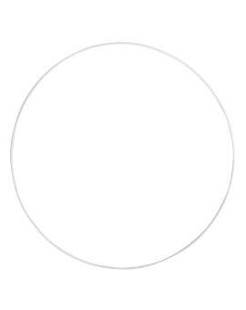 Metalen ring - 60 cm - wit