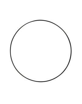 Metalen ring - 20 cm - zwart