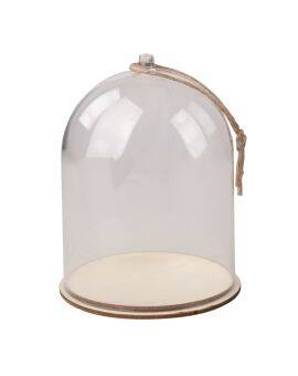 Kunststof stolp - 6x9 cm - met jute koord