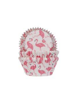 House of Marie - baking cups - flamingo