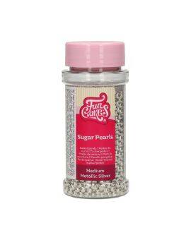 FunCakes sprinkles - suikerparels - metallic silver