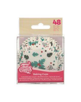 FunCakes baking cups - holly leaf