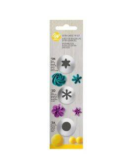 Wilton set XL spuitmondjes - #1M, #2D, #2A
