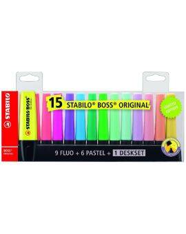 STABILO BOSS ORIGINAL deskset - 15 stuks