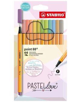 STABILO Point 88 PASTELlove - 12 stuks