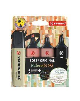 STABILO BOSS ORIGINAL NatureColors - 4 stuks