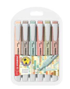 STABILO Swing Cool highlighters - 6 stuks - NatureCOLORS