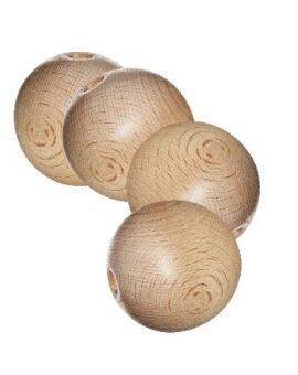 Houten kraal - 37 mm - 4 stuks