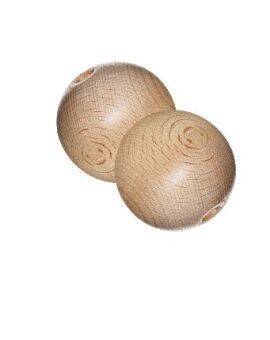 Houten kraal - 50 mm - 2 stuks