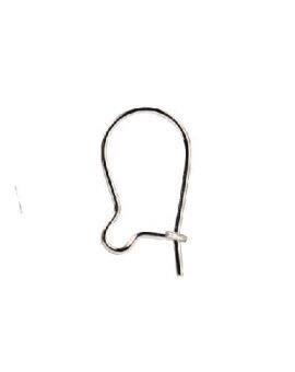 Kleine oorhaakjes - 15 mm - 10 stuks - zilverkleurig