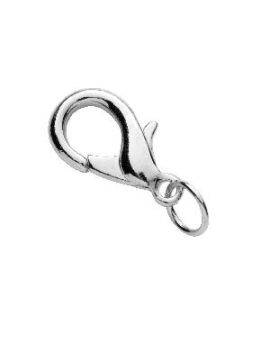 Karabijnsluitingen - 18 mm - 5 stuks - zilverkleurig