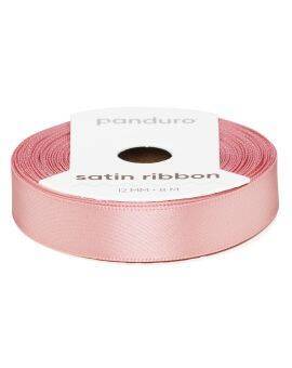 Satijnlint - 12 mm - donker poederroze