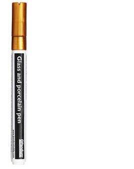 Glas- en porseleinstift - 2 mm - goud