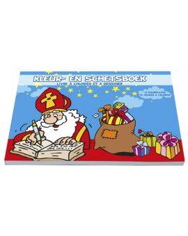 Kleurboek - kleur- en schetsboek - Sinterklaas