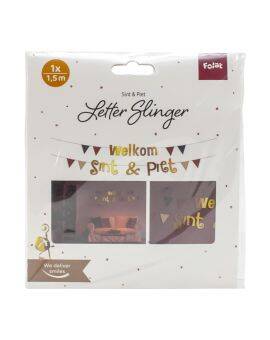 Letterslinger - 2x 1,5 meter - Sint en Piet