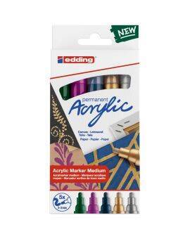 edding 5100 acrylic marker - 5 stuks - feestelijk