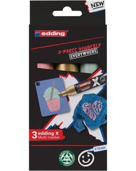 edding 6900 X Multi Marker - 3 stuks - pastel