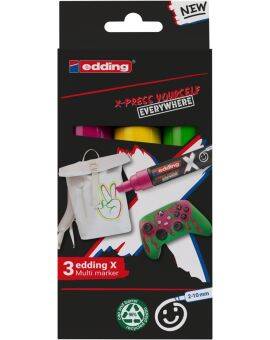 edding 6900 X Multi Marker - 3 stuks - candy