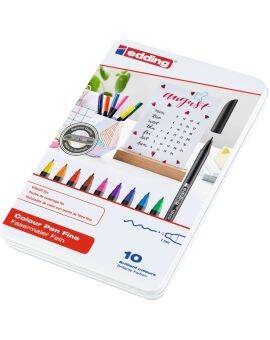 edding 1200 colour pen set - 10 stuks