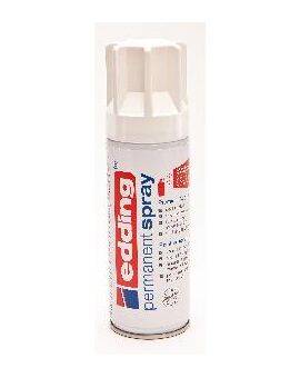 edding 5200 permanent spray - 200 ml - glans - verkeerswit