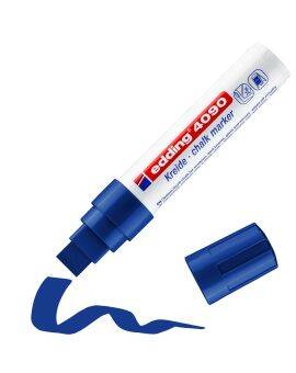 edding 4090 chalk marker - blokpunt - 4 tot 15 mm - blauw