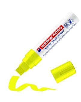 edding 4090 chalk marker - blokpunt - 4 tot 15 mm - neon geel