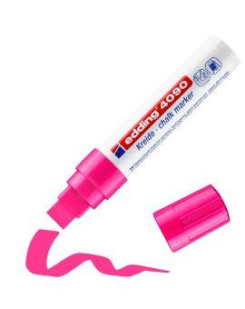 edding 4090 chalk marker - blokpunt - 4 tot 15 mm - neon roze