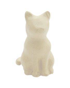 papiermaché - zittende poes