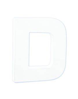 Décopatch - staande letter - 12 cm - D