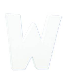 Décopatch - staande letter - 12 cm - W