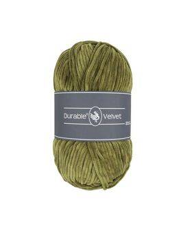 Durable Velvet garen - 100 gram - 2168 kaki