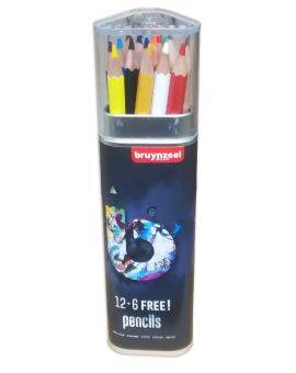Bruynzeel Teens - (kleur)potloden - 12+6 stuks