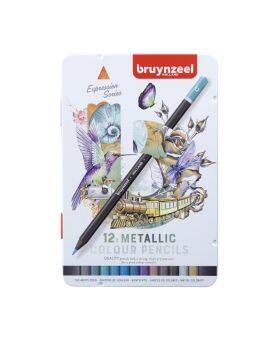 Bruynzeel Creatives - kleurpotloden - 12 stuks - metallic