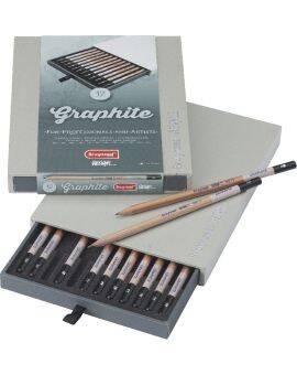 Bruynzeel Design - grafietpotloden 2H-9B - 12 stuks