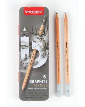 Bruynzeel Creatives - grafietpotloden - 6 stuks