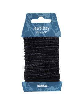 Nylon koord - 20 meter - 1 mm - zwart