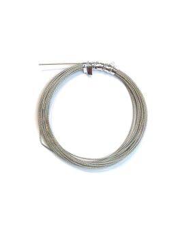 Metaaldraad met coating - 0,38 mm - 30 meter - zilverkleurig