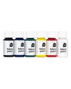 Textielverf set - lichte stoffen - 6x 50 ml - basis