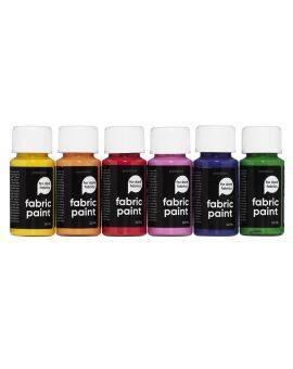 Textielverf set - donkere stoffen - 6x 50 ml - basis