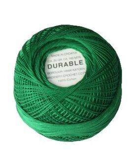 Durable borduur-/haakkatoen - 20 gram - groen
