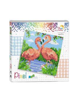 Pixelhobby set - flamingo's
