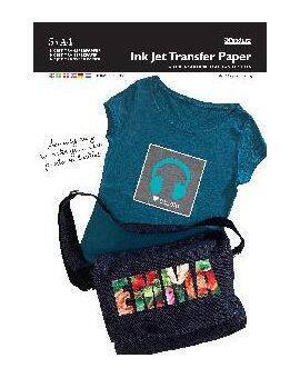 Transferpapier A4 - 5 stuks - donkere stoffen