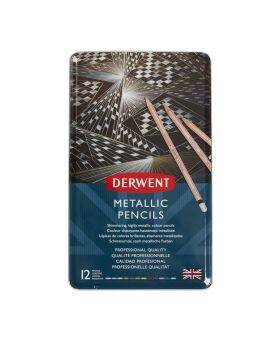 Derwent metallic kleurpotloden - 12 stuks