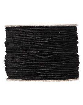 Elastisch band - 1 mm - 50 meter - zwart