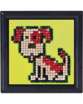 Diamond Dotz - 7x7 cm - met lijst - Fido