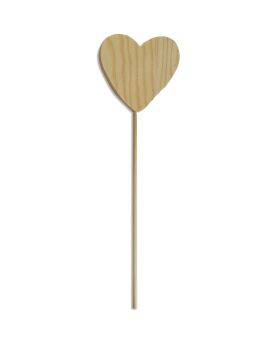 Houten toverstaf - hart