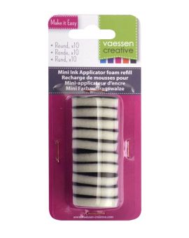 Mini ink applicator spare foams 10 stuks