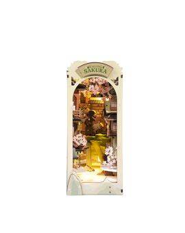 Robotime houten 3D puzzel - book nook - Falling Sakura