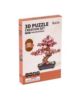 Robotime houten 3D puzzel - Sakura Bonsai