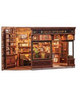 Cutebee miniatuur DIY kit - Corner coffee shop